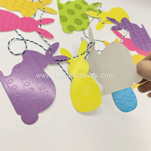 Happy Easter Bunny glitter Banner
